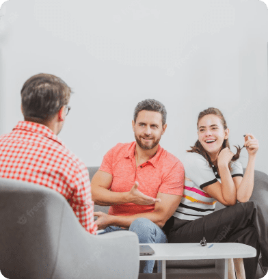 Alcohol Addiction Treatment 10 people speaking to therapist about alcohol addiction