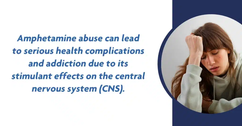 Amphetamine abuse can lead to serious health complications and addiction due to its stimulant effects on the central nervous system.
