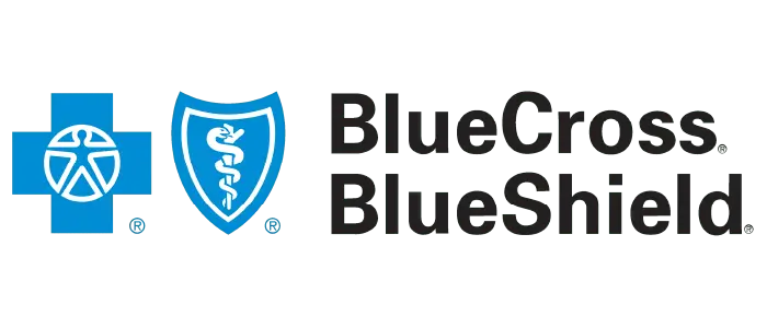 Blue Cross Blue Shield logo – accepted insurance provider at Never Alone Recovery, covering residential rehab programs for addiction and mental health related treatment
