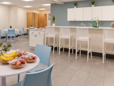 Never Alone Treatment Facility dining hall